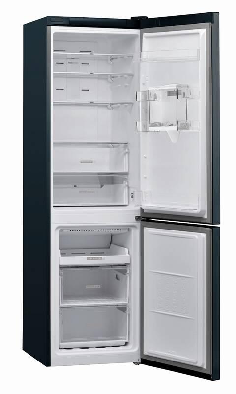 Chladnička s mrazničkou Whirlpool W7 921O K AQUA černá