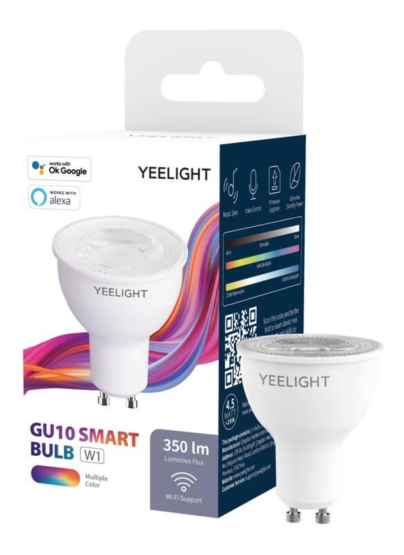 Chytrá žárovka Yeelight Smart Bulb W1, GU10, 5W, barevná