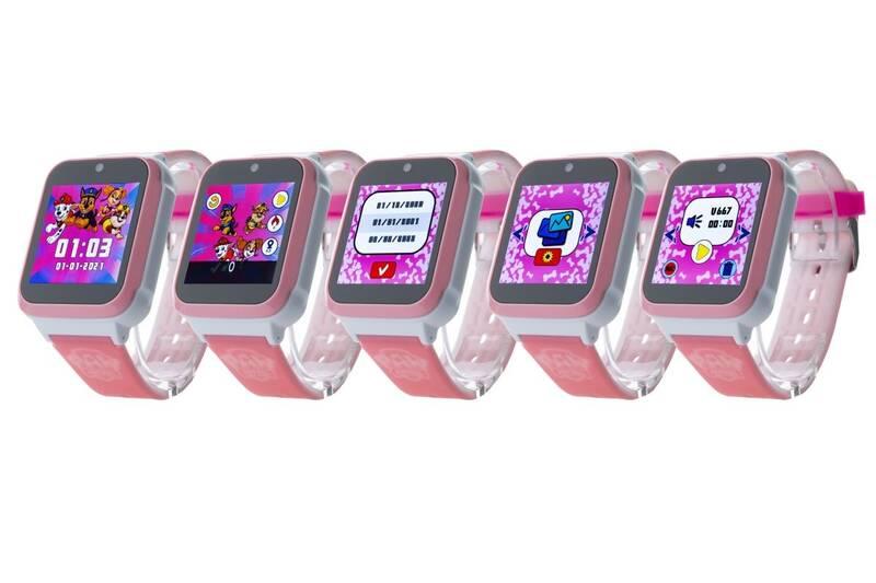 Chytré hodinky Technaxx Tlapková patrola, dětské růžové