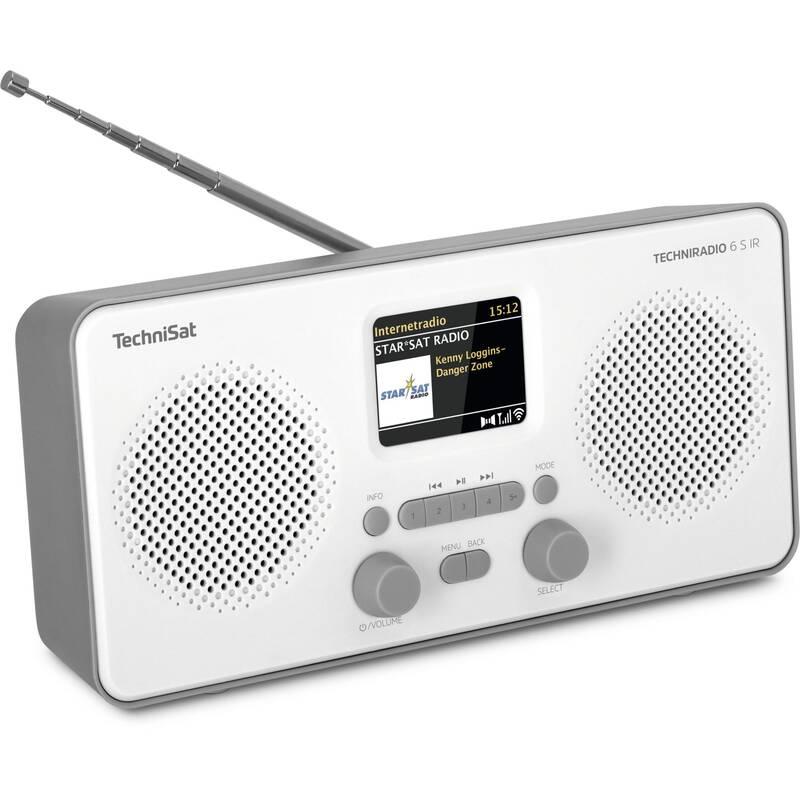 Internetový radiopřijímač s DAB Technisat TECHNIRADIO 6 S IR šedý bílý