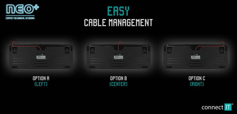 Klávesnice Connect IT NEO Compact, CZ SK layout černá