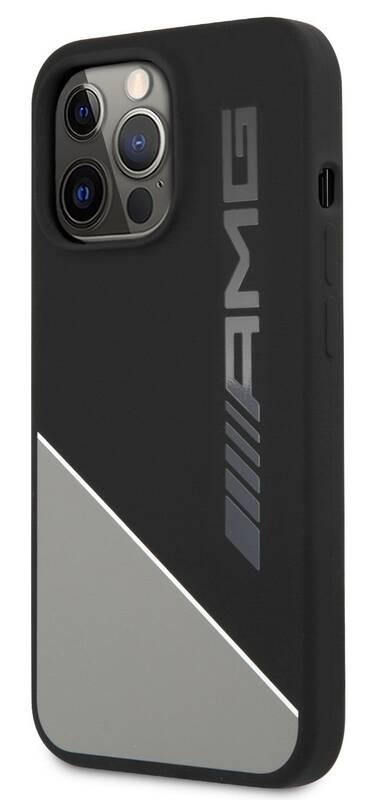 Kryt na mobil AMG Liquid Silicone na Apple iPhone 13 Pro Max černý šedý