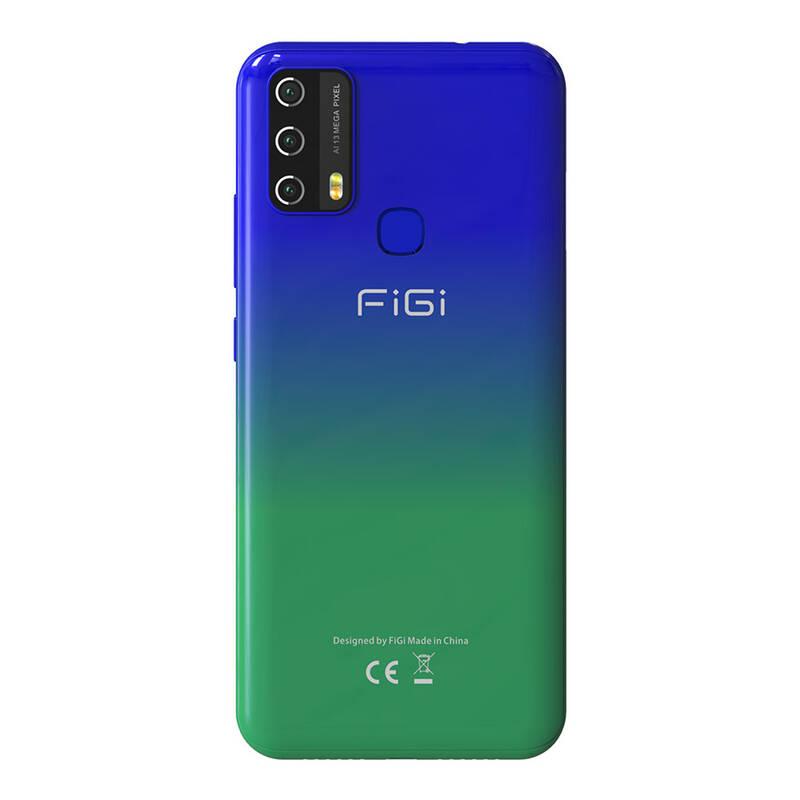 Mobilní telefon Aligator FiGi Note 3 modrý zelený
