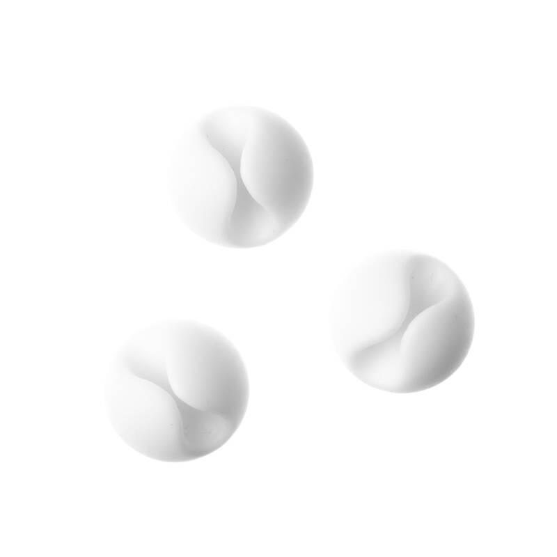 Organizér na kabely FIXED Stickies, 6 ks, velikost M bílé