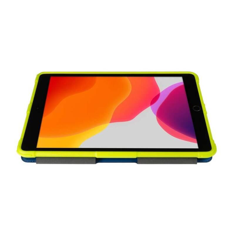 Pouzdro na tablet Gecko Covers Super Hero na Apple iPad 10.2" modré zelené