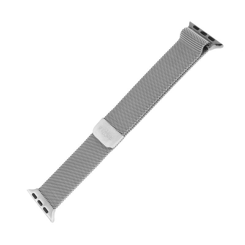 Řemínek FIXED Mesh Strap na Apple Watch 38 40 41mm stříbrný
