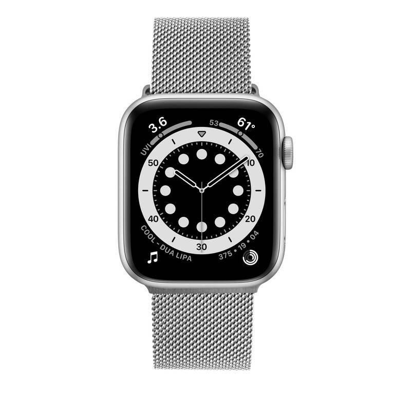 Řemínek FIXED Mesh Strap na Apple Watch 38 40 41mm stříbrný
