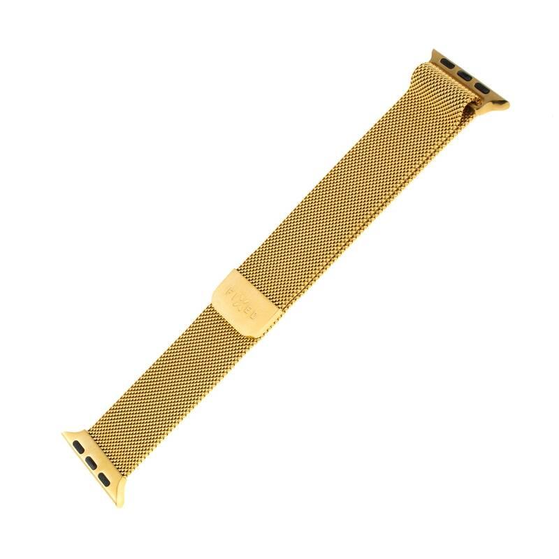 Řemínek FIXED Mesh Strap na Apple Watch 38 40 41mm zlatý