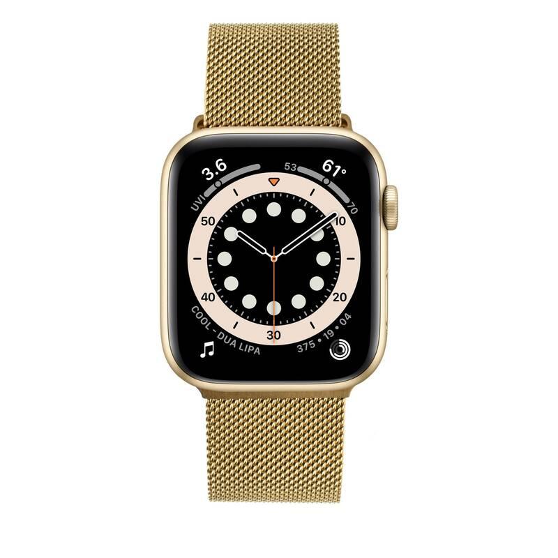 Řemínek FIXED Mesh Strap na Apple Watch 38 40 41mm zlatý