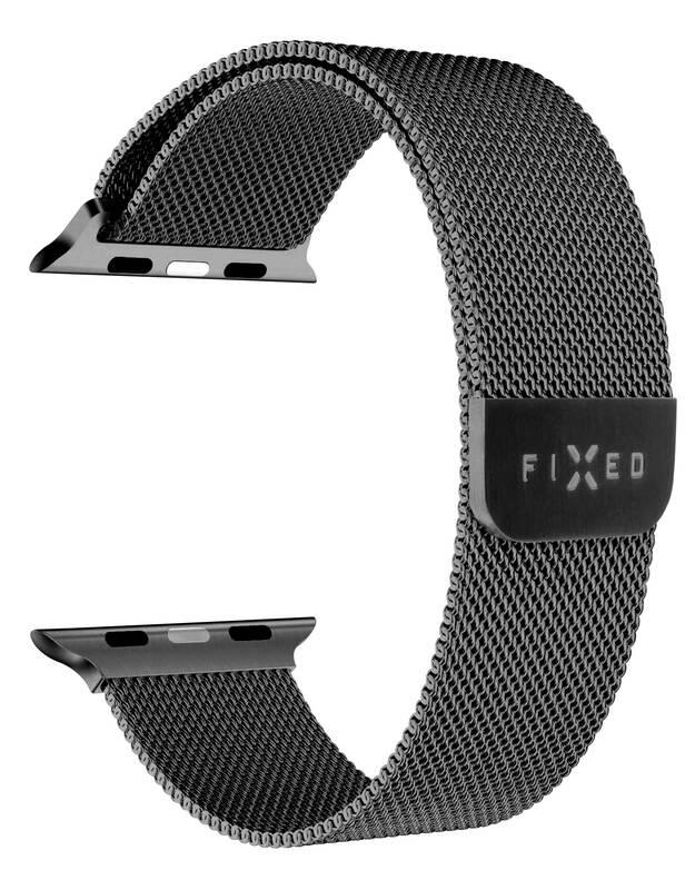 Řemínek FIXED Mesh Strap na Apple Watch 42 44 45mm černý