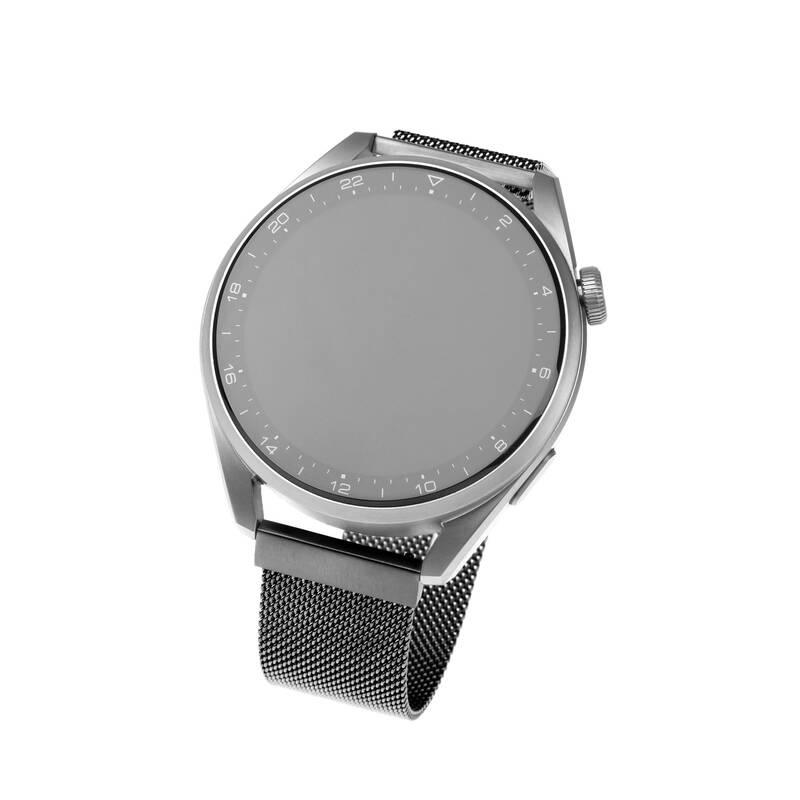 Řemínek FIXED Mesh Strap s šířkou 20mm na smartwatch černý