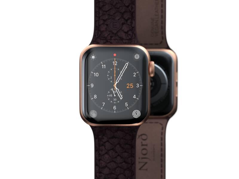 Řemínek Njord Eldur na Apple Watch 42 44 45mm fialový