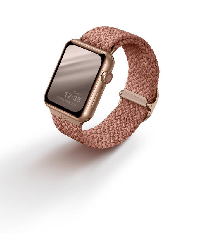 Řemínek Uniq Aspen na Apple Watch 42 44 45mm růžový, Řemínek, Uniq, Aspen, na, Apple, Watch, 42, 44, 45mm, růžový