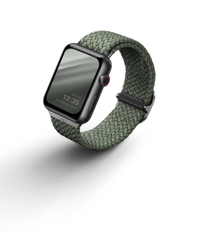 Řemínek Uniq Aspen na Apple Watch 42 44 45mm zelený, Řemínek, Uniq, Aspen, na, Apple, Watch, 42, 44, 45mm, zelený