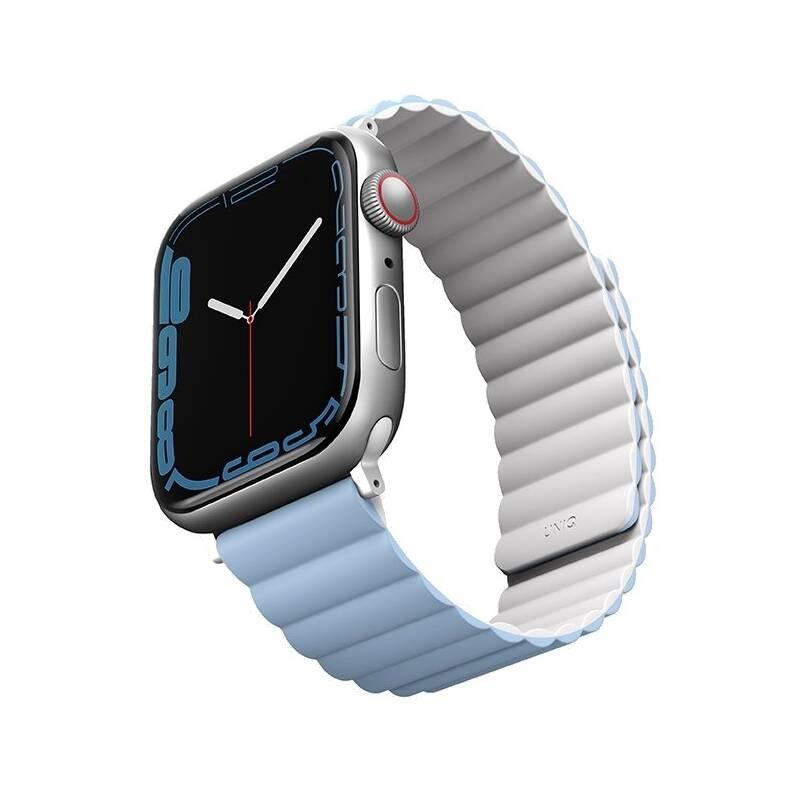 Řemínek Uniq Revix Reversible na Apple Watch 38 40 41mm bílý modrý