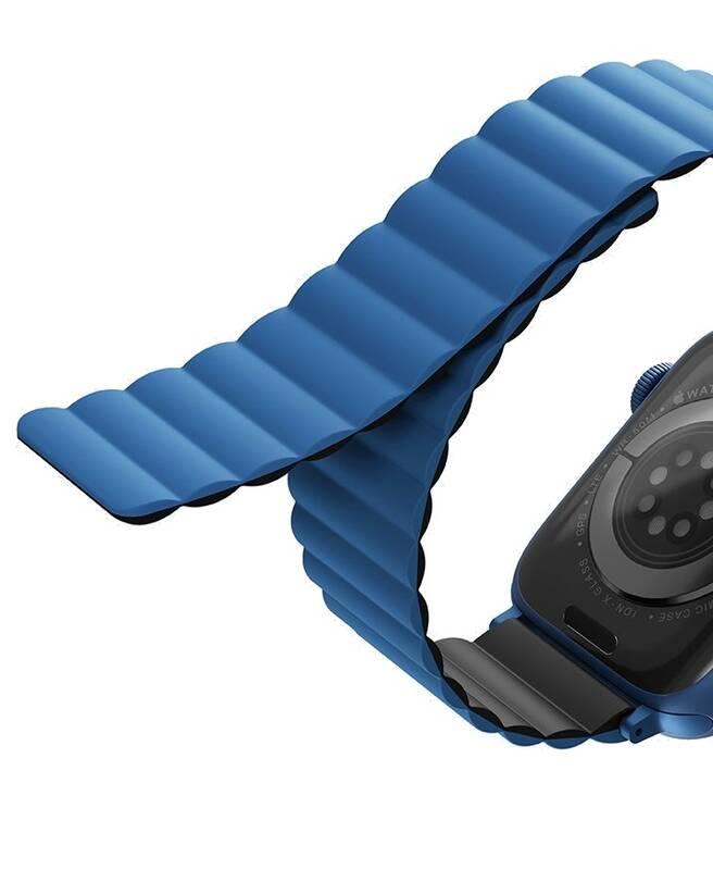 Řemínek Uniq Revix Reversible na Apple Watch 42 44 45mm černý modrý, Řemínek, Uniq, Revix, Reversible, na, Apple, Watch, 42, 44, 45mm, černý, modrý