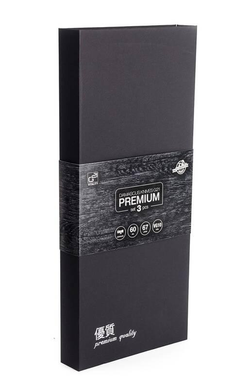 Sada kuchyňských nožů G21 Premium Damascus , 3 ks