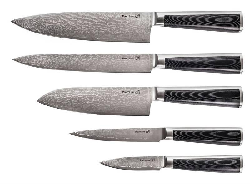 Sada kuchyňských nožů G21 Premium Damascus, 5 ks