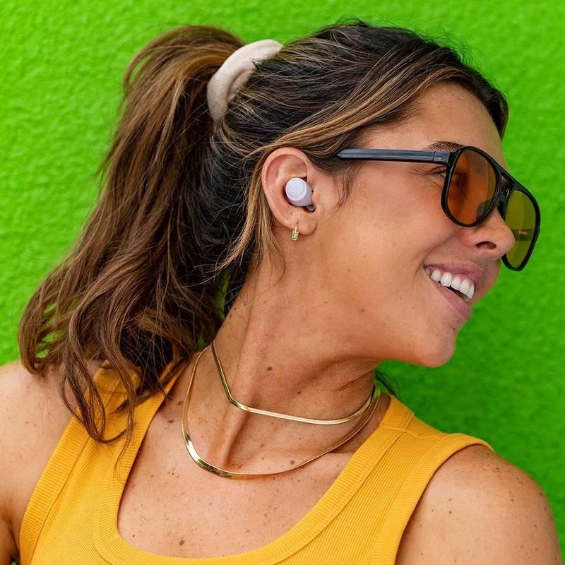 Sluchátka JLab Go Air Pop True Wireless Earbuds fialová