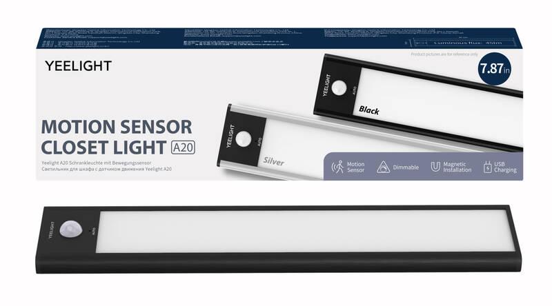 Svítidlo Yeelight Motion Sensor Closet Light A20 černé, Svítidlo, Yeelight, Motion, Sensor, Closet, Light, A20, černé