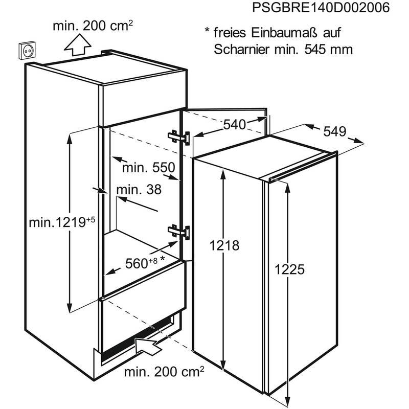 Chladnička Electrolux LRB3AE12S bílá