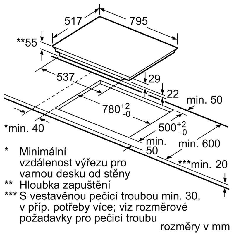 Indukční varná deska Bosch Serie 4 PIE845BB1E černá