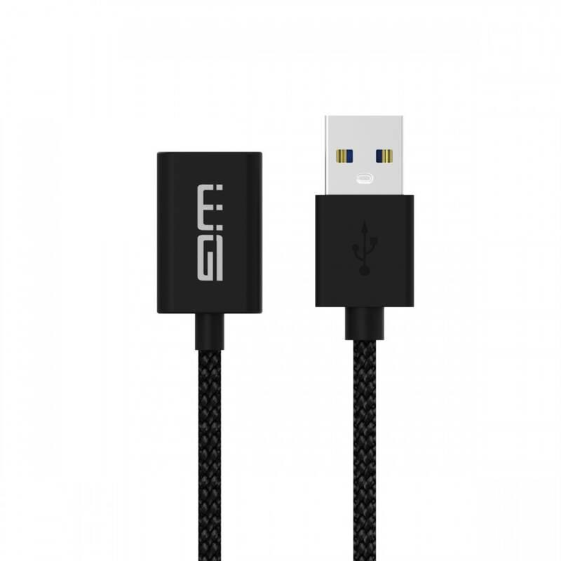 Kabel WG USB USB prodlužovací, 1m černý