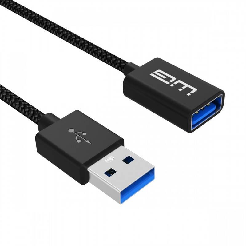Kabel WG USB USB prodlužovací, 1m černý, Kabel, WG, USB, USB, prodlužovací, 1m, černý