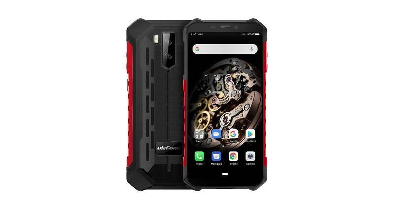Mobilní telefon UleFone Armor X5 2020 černý červený