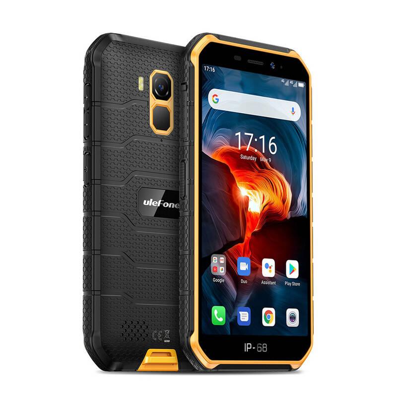 Mobilní telefon UleFone Armor X7 PRO černý oranžový, Mobilní, telefon, UleFone, Armor, X7, PRO, černý, oranžový