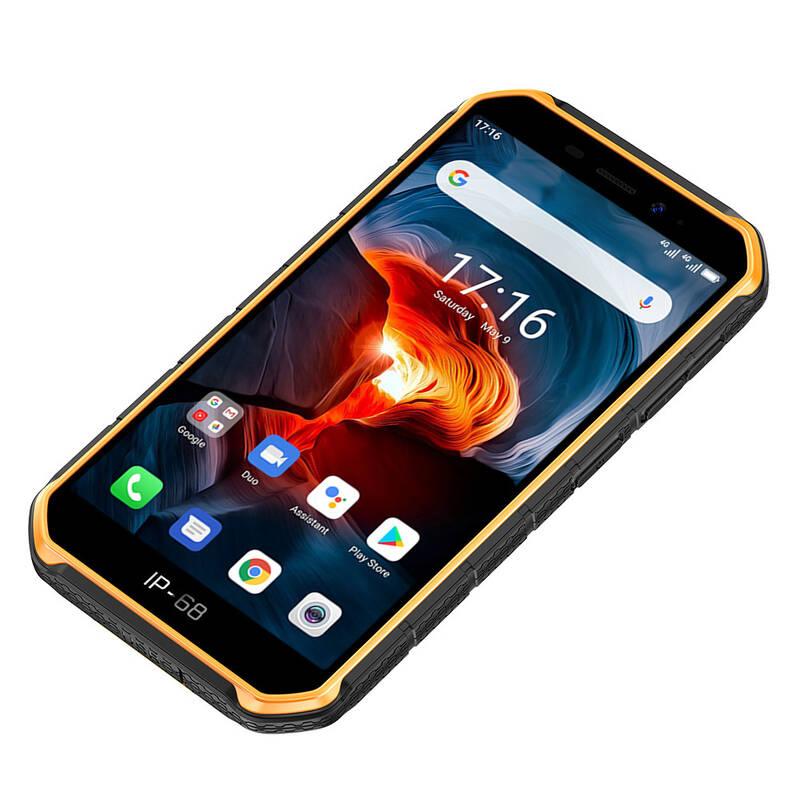 Mobilní telefon UleFone Armor X7 PRO černý oranžový, Mobilní, telefon, UleFone, Armor, X7, PRO, černý, oranžový