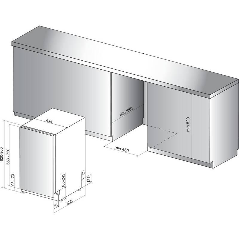 Myčka nádobí Whirlpool W Collection WSIP 4O23 PFE černé