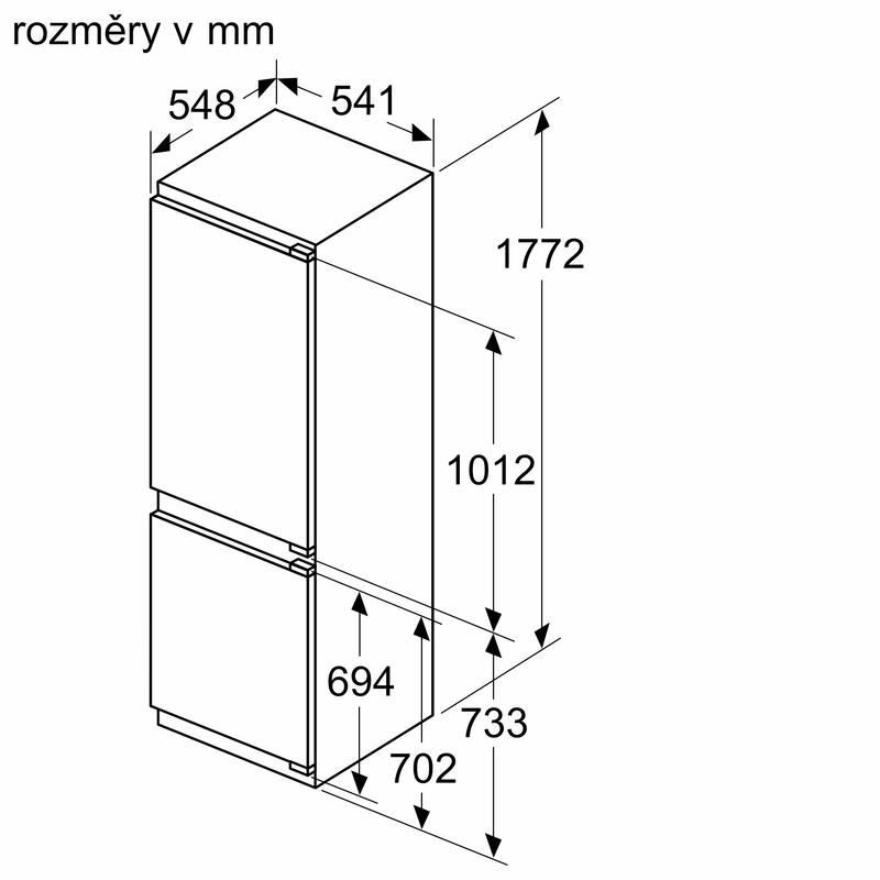 Chladnička s mrazničkou Siemens iQ100 KI86NNFF0