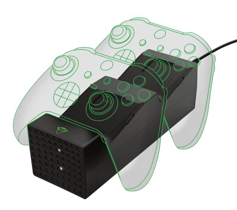 Dokovací stanice Trust GXT 250 Duo Charging Dock pro Xbox Series X S černá, Dokovací, stanice, Trust, GXT, 250, Duo, Charging, Dock, pro, Xbox, Series, X, S, černá