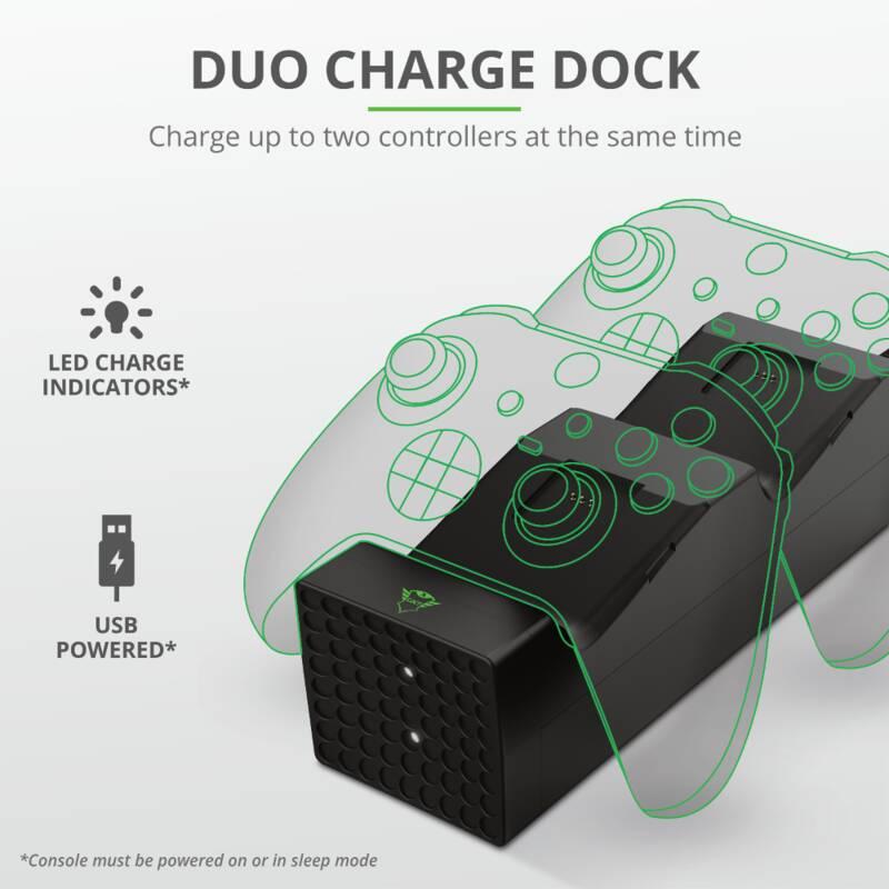 Dokovací stanice Trust GXT 250 Duo Charging Dock pro Xbox Series X S černá