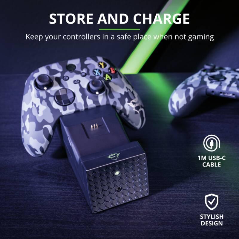 Dokovací stanice Trust GXT 250 Duo Charging Dock pro Xbox Series X S černá