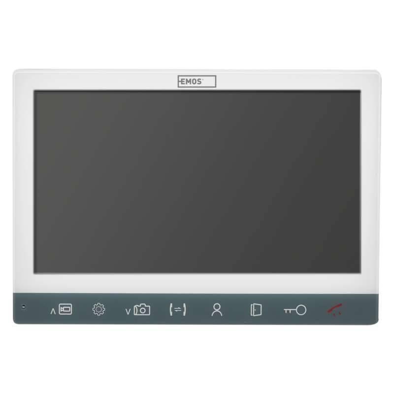 Dveřní videotelefon EMOS EM-10AHD 7" LCD, přídavný monitor