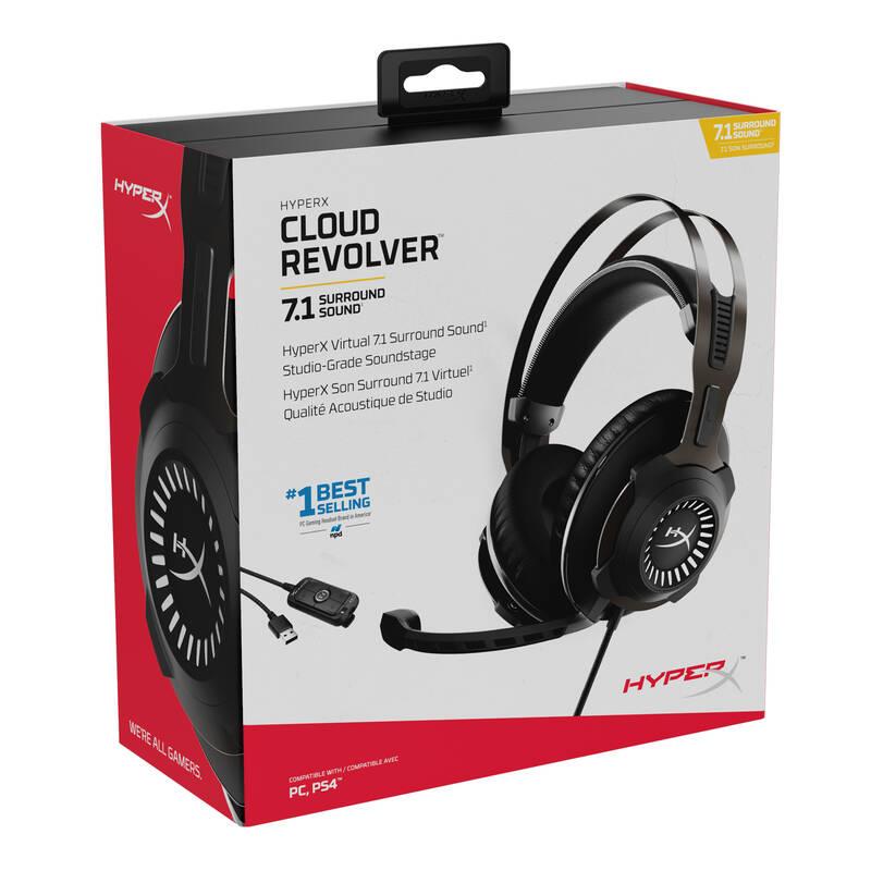 Headset HyperX Cloud Revolver 7.1 černý, Headset, HyperX, Cloud, Revolver, 7.1, černý