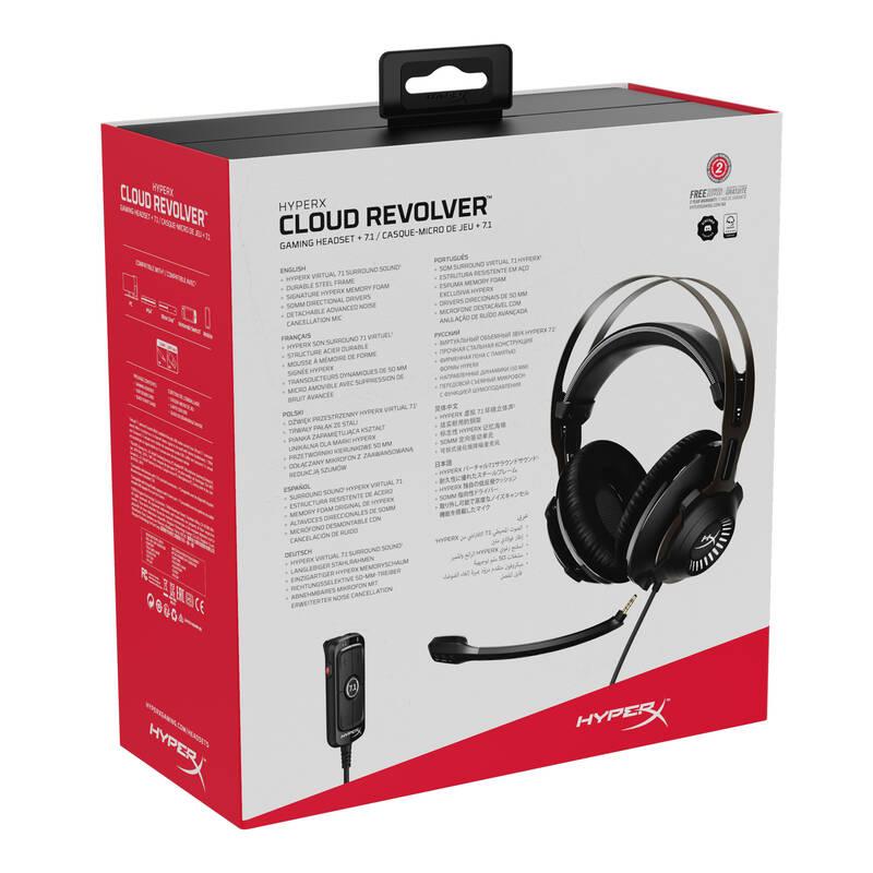 Headset HyperX Cloud Revolver 7.1 černý, Headset, HyperX, Cloud, Revolver, 7.1, černý