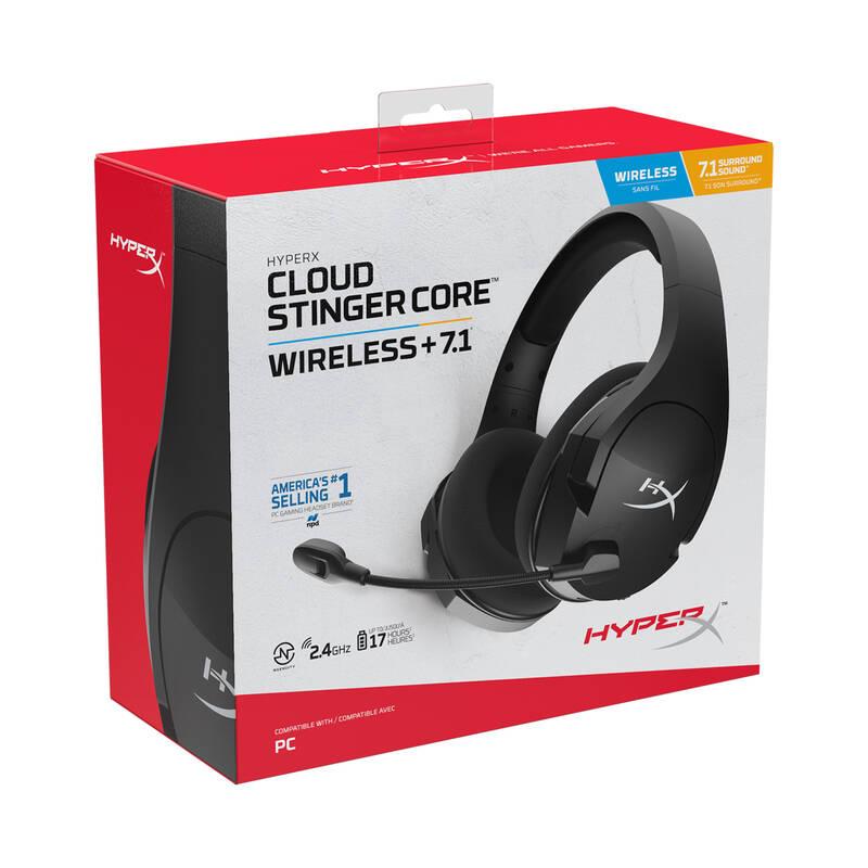 Headset HyperX Cloud Stinger Core Wireless 7.1 černý