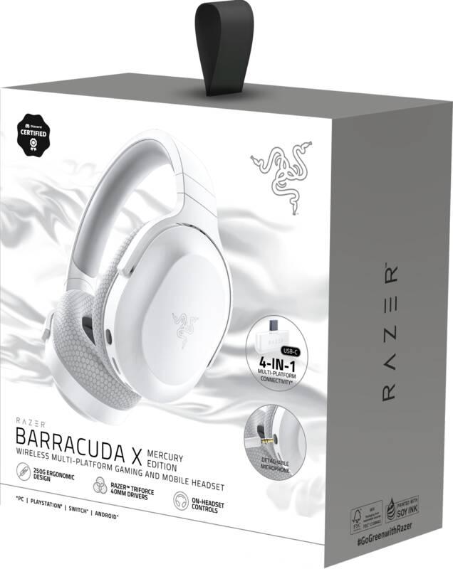 Headset Razer Barracuda X - Mercury White