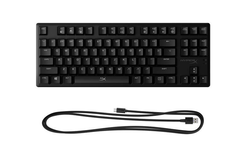 Klávesnice HyperX Alloy Origins Core Tenkeyless FPS Pro, Red Switches, US černá