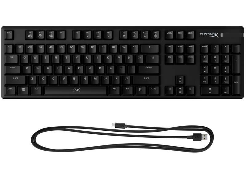 Klávesnice HyperX Alloy Origins Red Switch, US černá