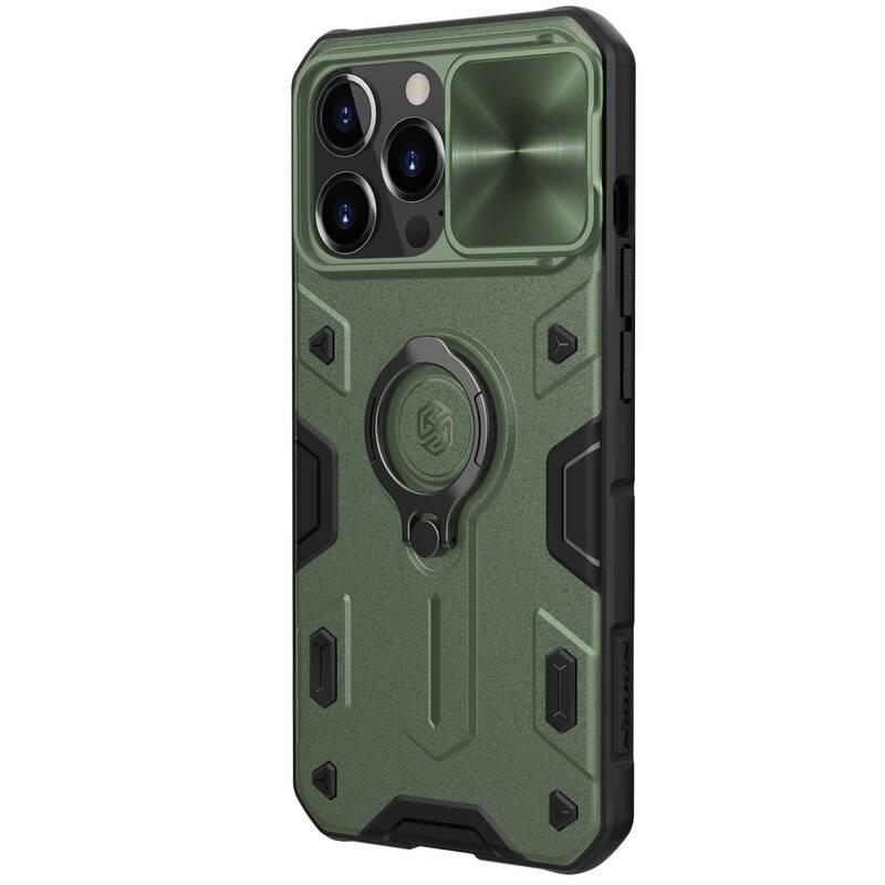 Kryt na mobil Nillkin CamShield Armor na Apple iPhone 13 Pro zelený