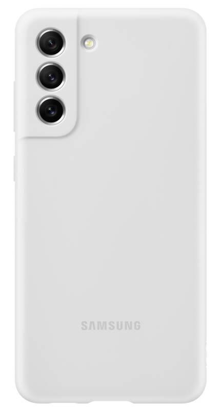 Kryt na mobil Samsung Silicone Cover na Galaxy S21 FE bílý