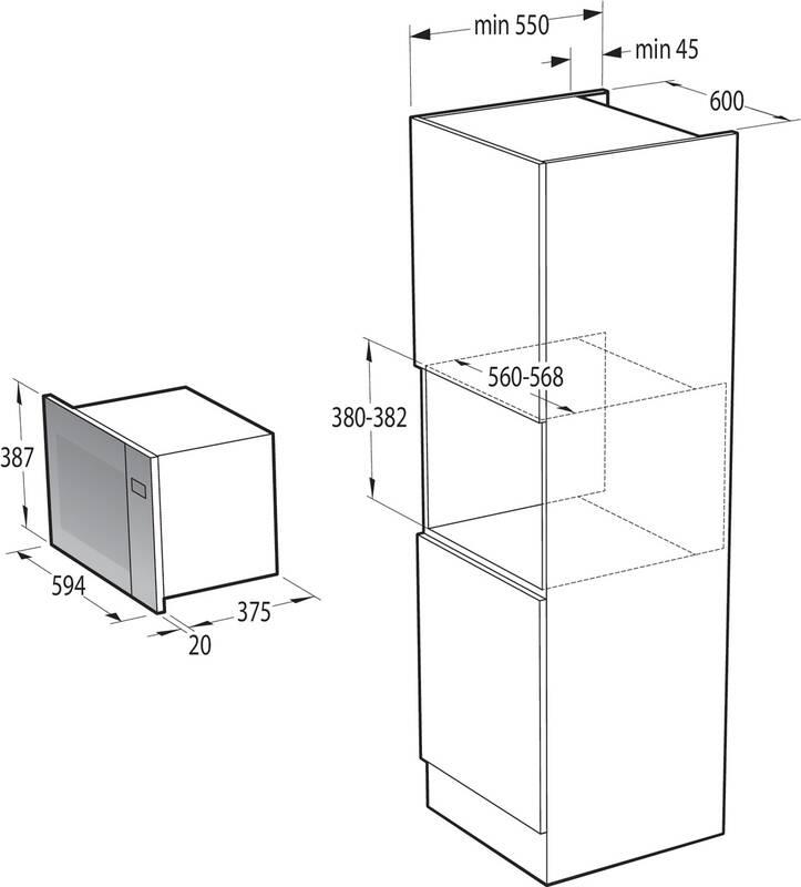 Mikrovlnná trouba Gorenje BM251S4XG černá, Mikrovlnná, trouba, Gorenje, BM251S4XG, černá