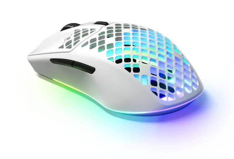 Myš SteelSeries Aerox 3 Wireless bílá