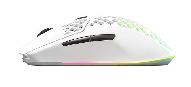 Myš SteelSeries Aerox 3 Wireless bílá