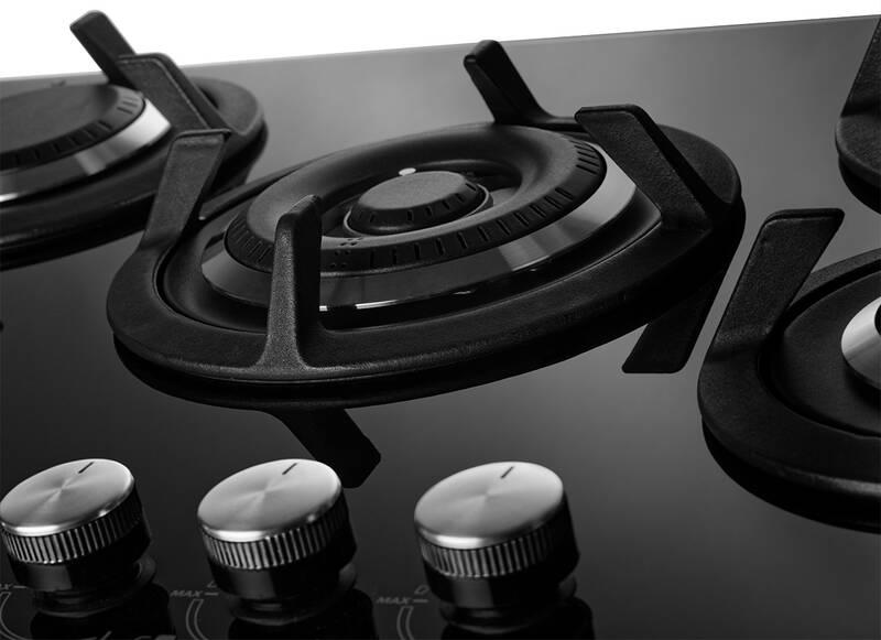 Plynová varná deska Concept Black PDV7575bc černá