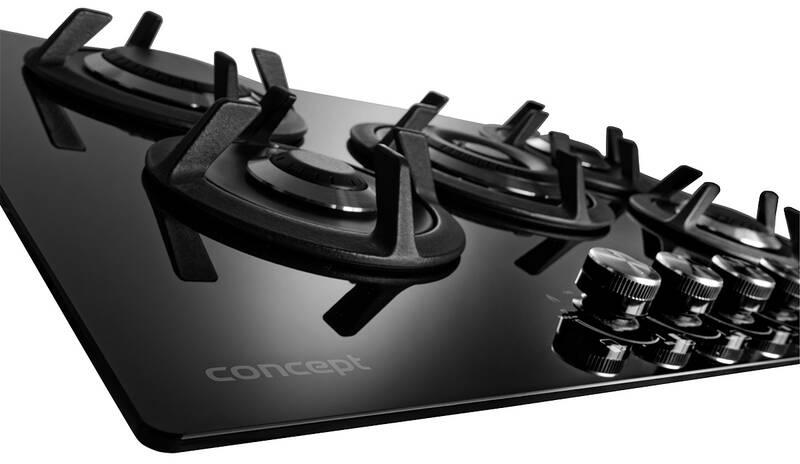 Plynová varná deska Concept Black PDV7575bc černá